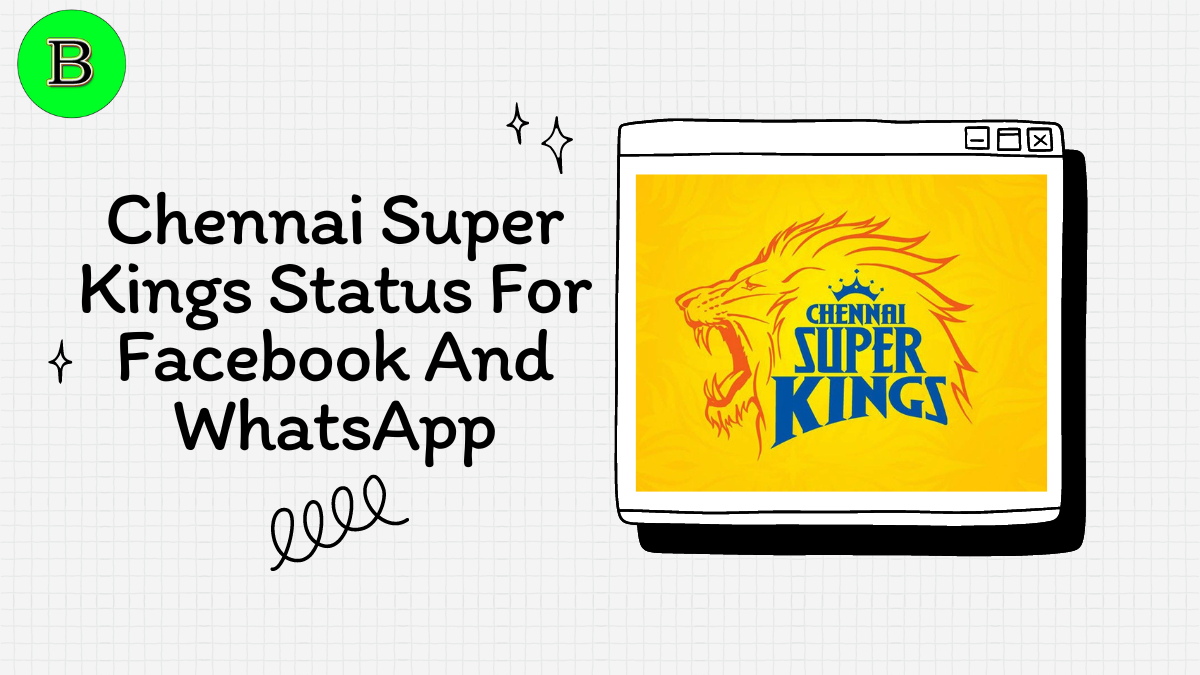 Chennai Super Kings Status For Facebook And WhatsApp