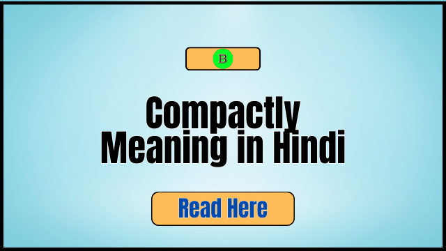 Compactly Meaning in Hindi