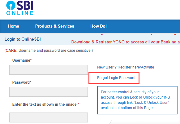Resetting the SBI username and password