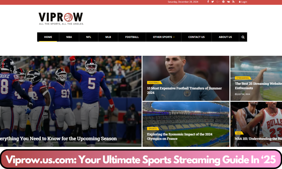 Viprow.us.com: Your Ultimate Sports Streaming Guide In ‘25