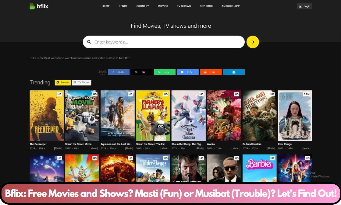 Bflix: Free Movies and Shows? Masti (Fun) or Musibat (Trouble)? Let's Find Out!