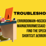 Troubleshooting: errordomain=nscocoaerrordomain&errormessage=could not find the specified shortcut.&errorcode=4